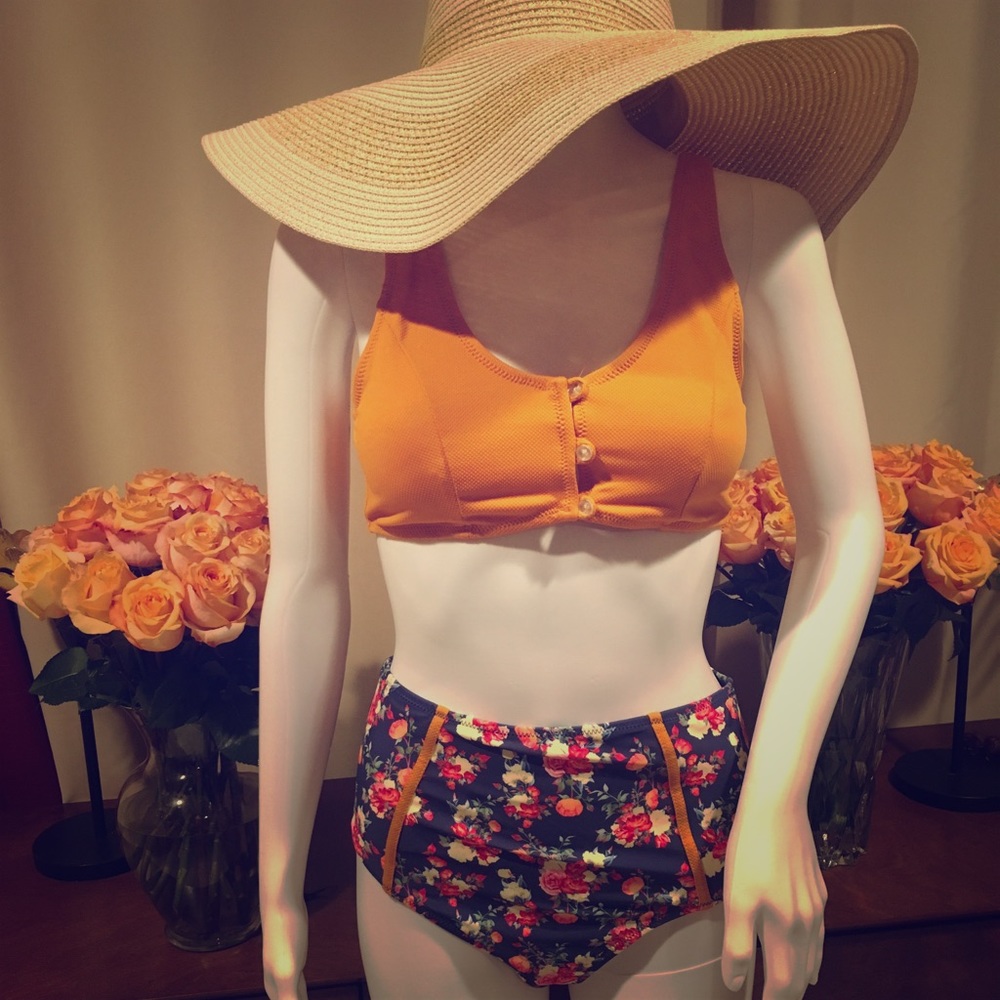 2pc Bathing Suit! High waisted